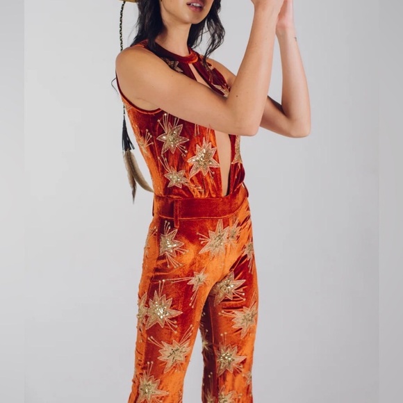 LENNI the label: CHROMATIC JUMPSUIT - RUST - Anthro - Picture 2 of 5